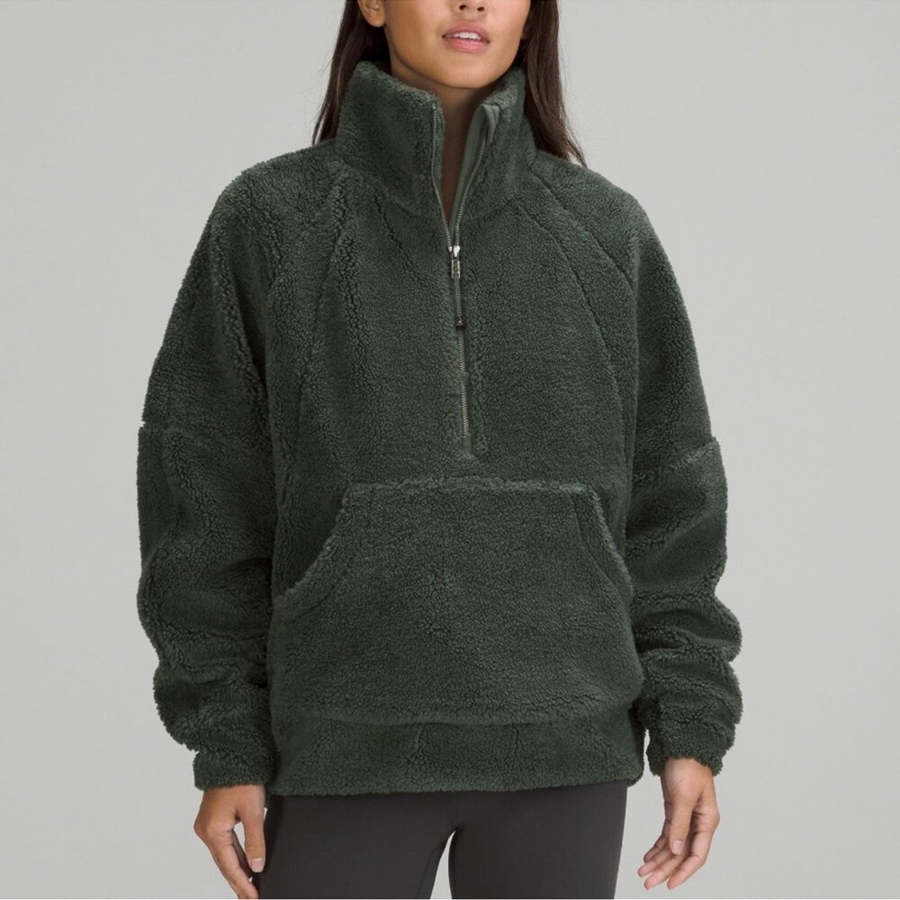 Lululemon Athletica smoke spruce  Fleece pull over xs/s